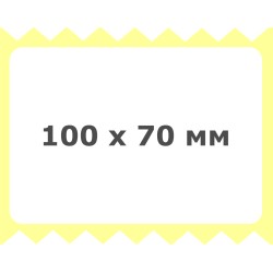 Термотрансферная самоклеющаяся этикетка 100*70 (полуглянцевая бумага)
